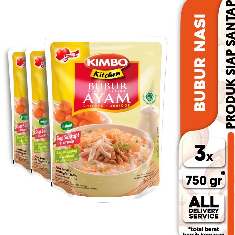 

OEH889 Free Ongkir Kimbo Kitchen Bubur Ayam Triple Pack