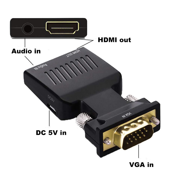 ART P2T6 VGA TO HDMI CONVERTER  VGA AND AUDIO input TO HDMI output