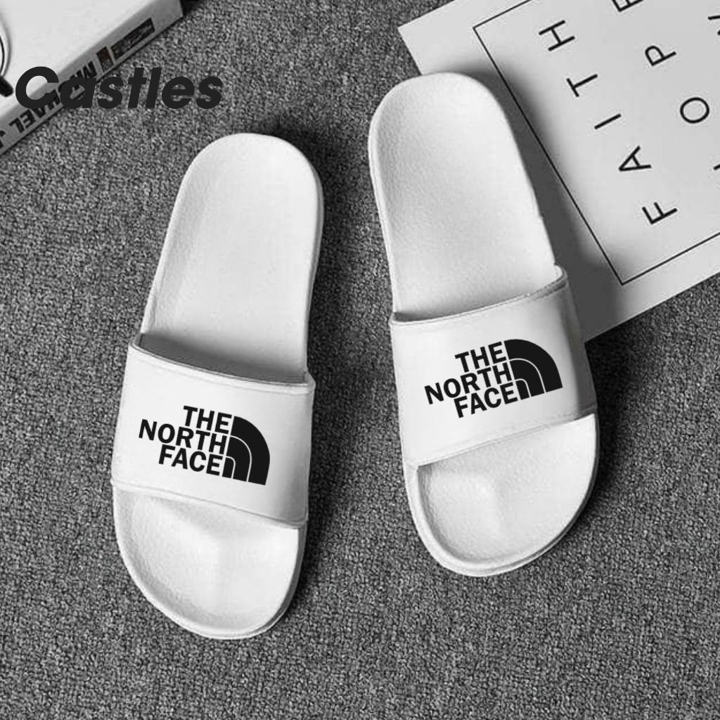 Sandal Pria Sandal Slop Pria Wanita Sendal Slide Anti Slip Anti Air Ringan TNF Series Castles Offici
