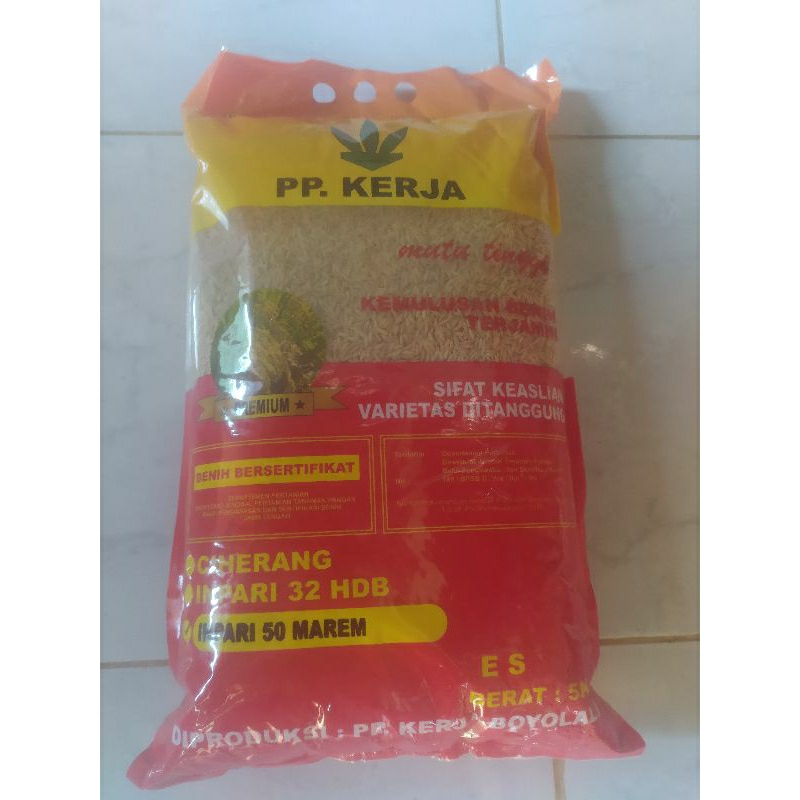 benih padi terbaru INPARI 50 MAREM label biru tahan blast kemasan 5 kg