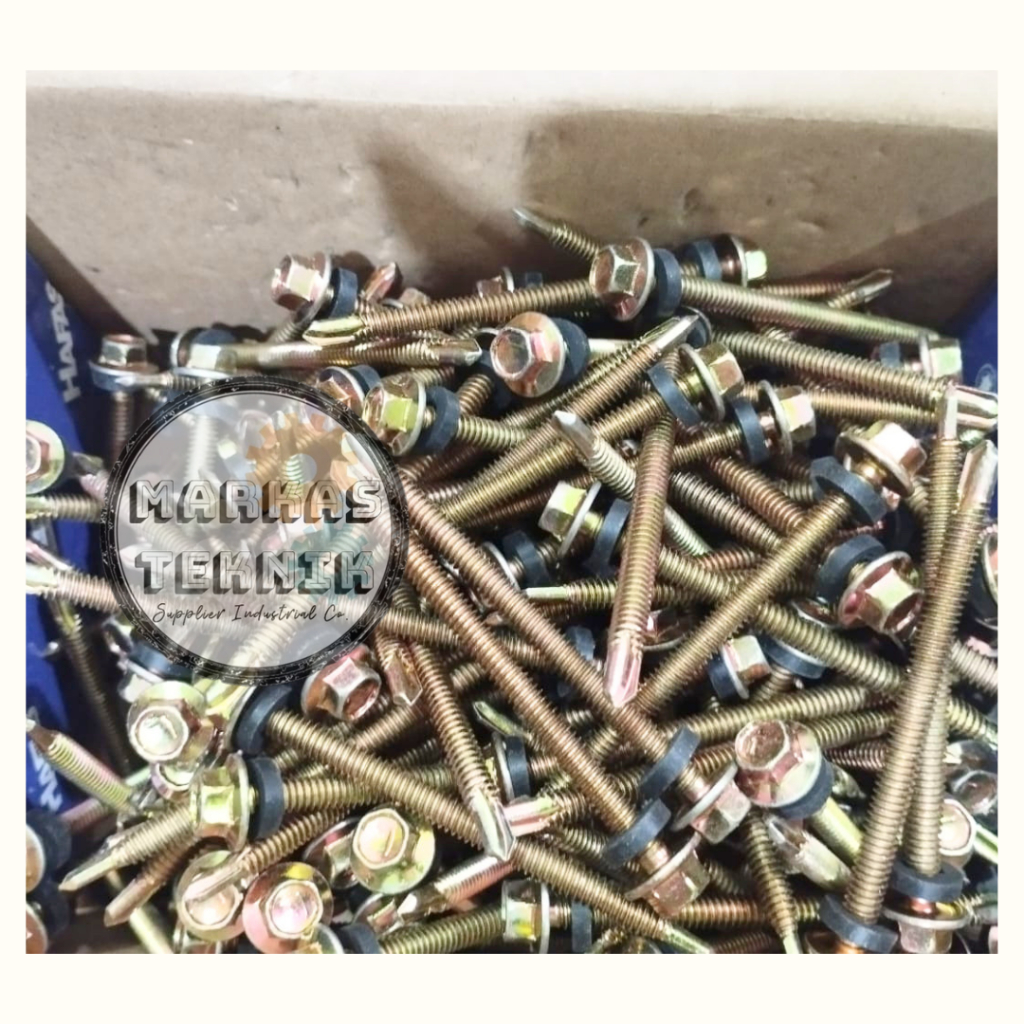 Sekrup ROOFING M5 x 75mm / Sekrup ROOFING 7.5cm / Skrup ROOFING 3 Inch