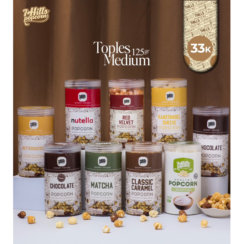 

7Hills Popcorn - Toples Medium 125gr