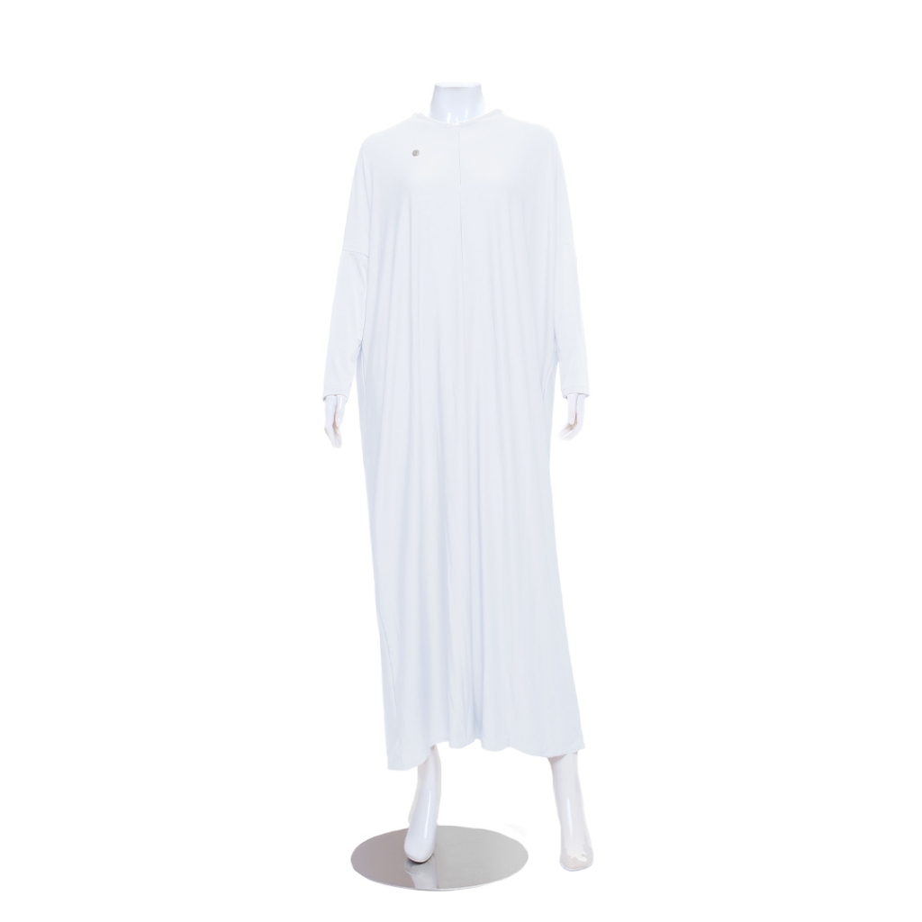 RnW | Neeya Abaya Dress - Gamis Abaya Syari Busui Friendly-Putih