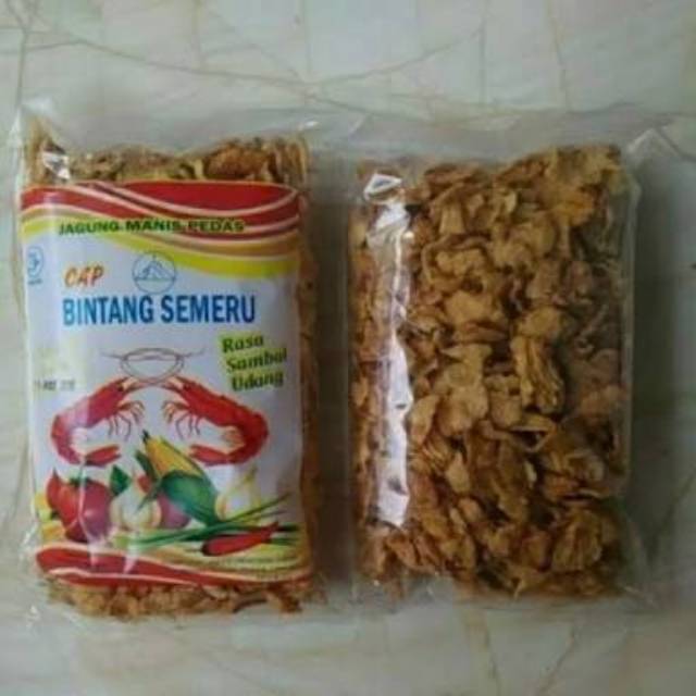 

Marning Jagung Bintang Semeru PEDAS MANIS 100Gr (JAGUNG GEPENG)