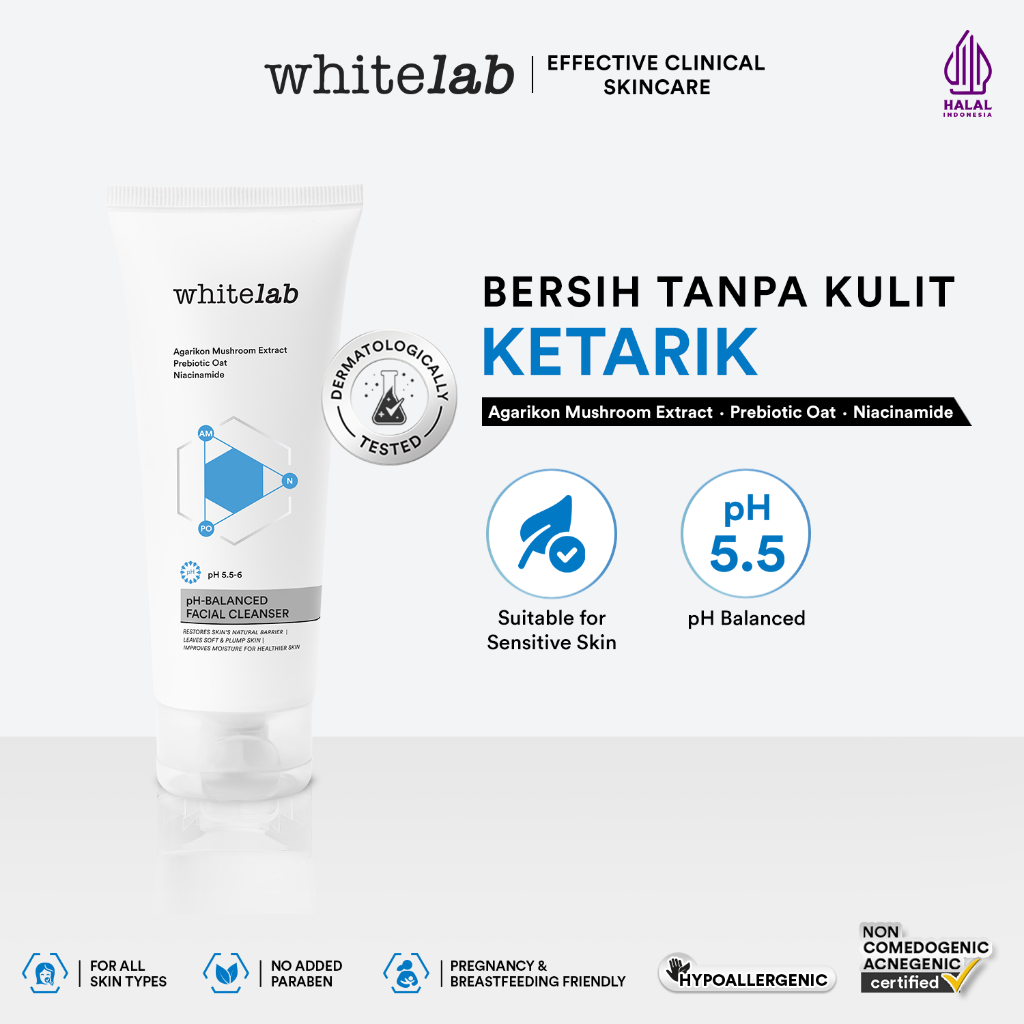 Whitelab 4pcs Anti Aging Series - Facial Cleanser, Essence Toner, Serum, Moisturizer Paket Skincare