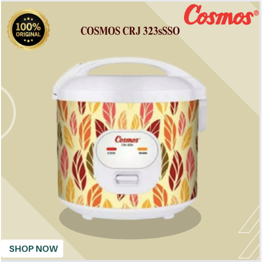 RICE COOKER COSMOS 1.8L CRJ 323sSSO/CRJ-323sSSO/CRJ 323sSSOLow Watt/F30-P2/F30P2/ BERGARANSI RESMI