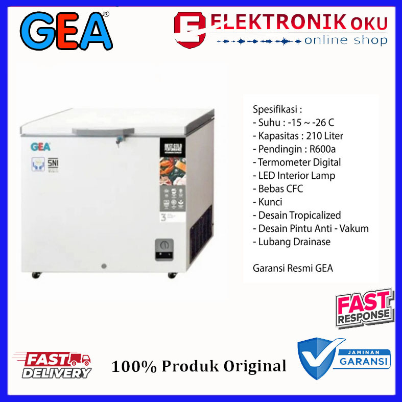 FREEZER BOX GEA 200LITER/AB-208R