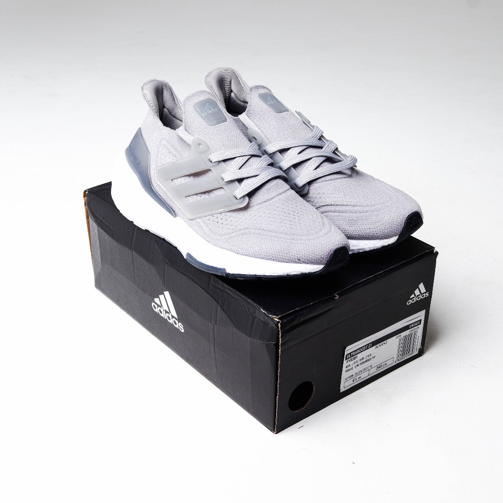 (SLPRDS) Sepatu Adidas Ultraboost 21 Grey White