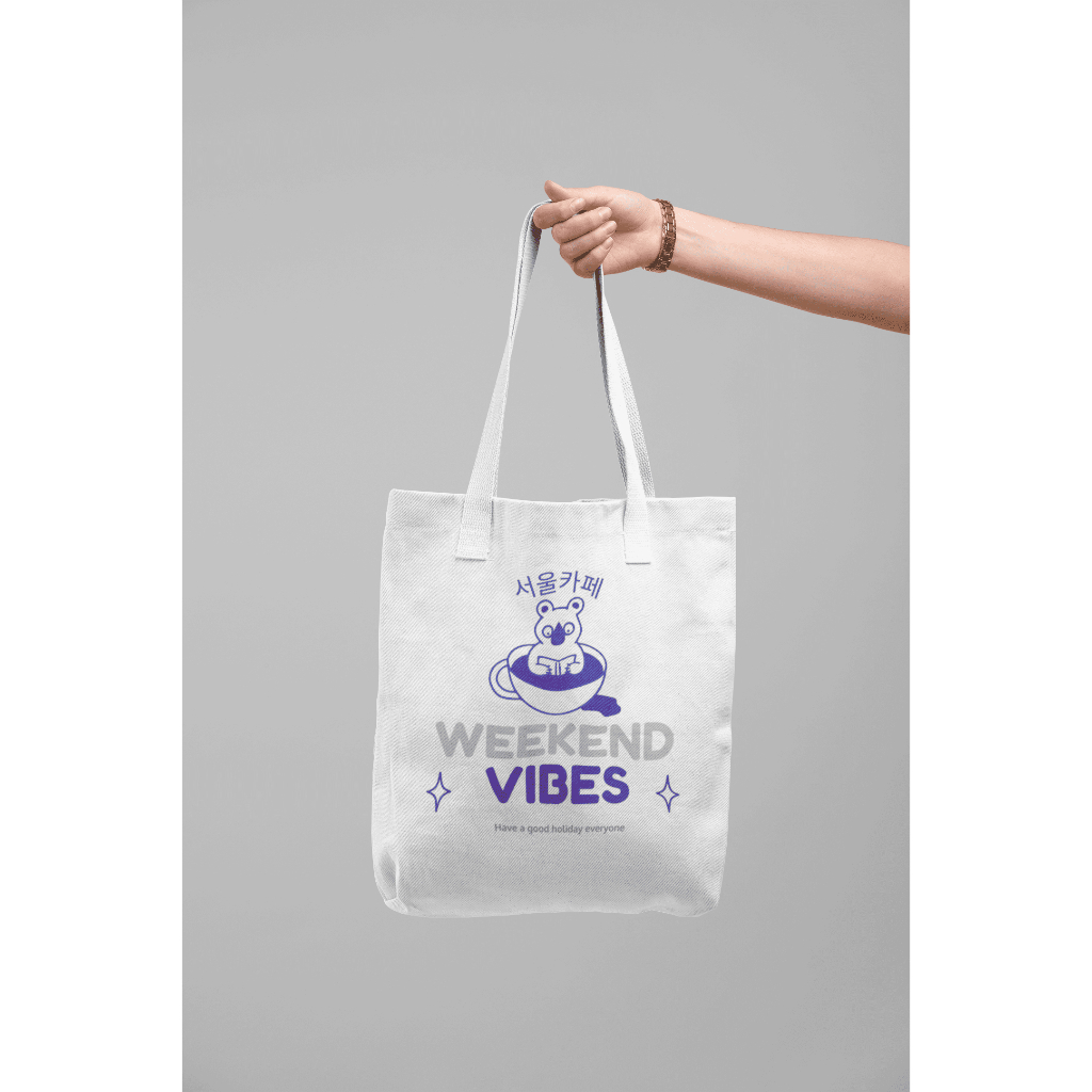 Tata Apparel Store- Tas Tote Bag Kanvas - Totebag Pria Wanita