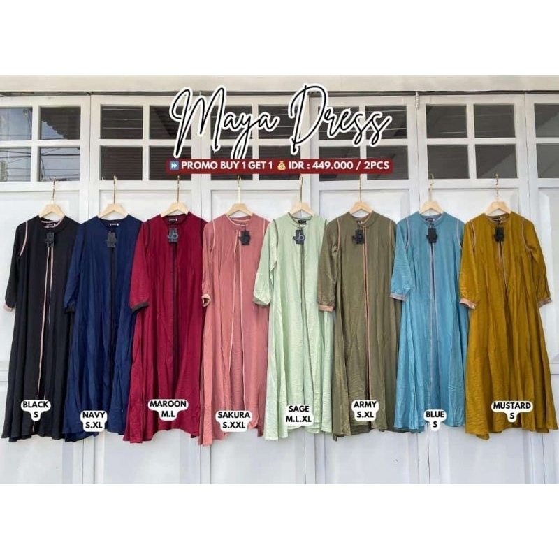 MAYA DRESS GAMIS POLOS JOURNEY PROMO