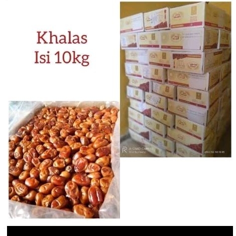 

DATTES KHALAS SAAD - Kurma khalas nett 1kg - STOK TERBARU