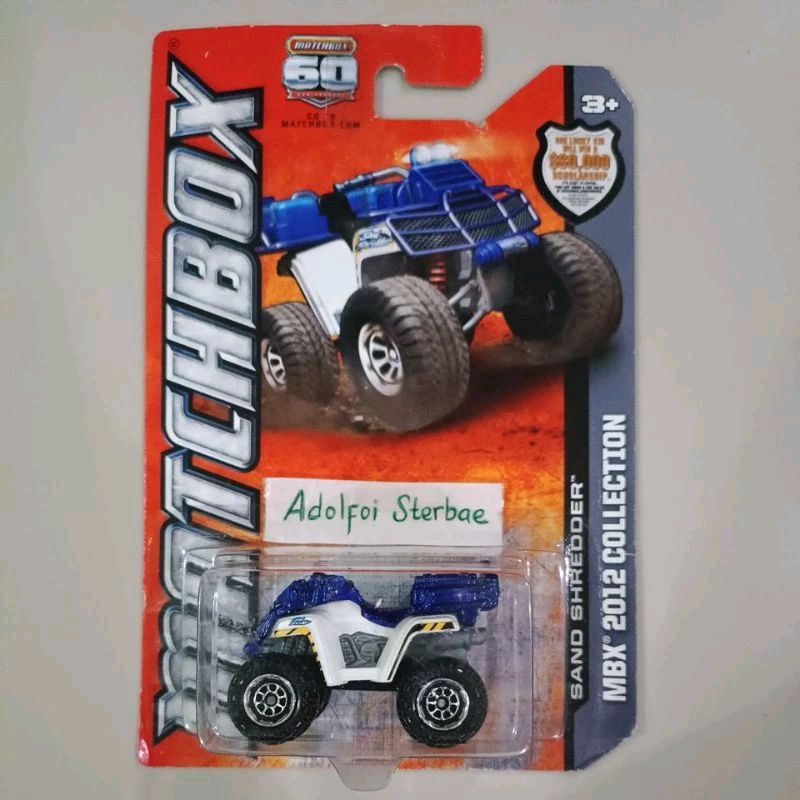 matchbox sand shredder mbx 2012 collection 60 anniversary motor roda 4