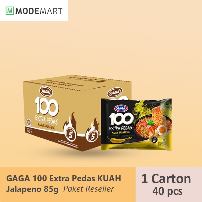 

Gaga Mie Kuah 100 Extra Pedas 75 gr - 1 Dus / 40 pcs Paket Reseller