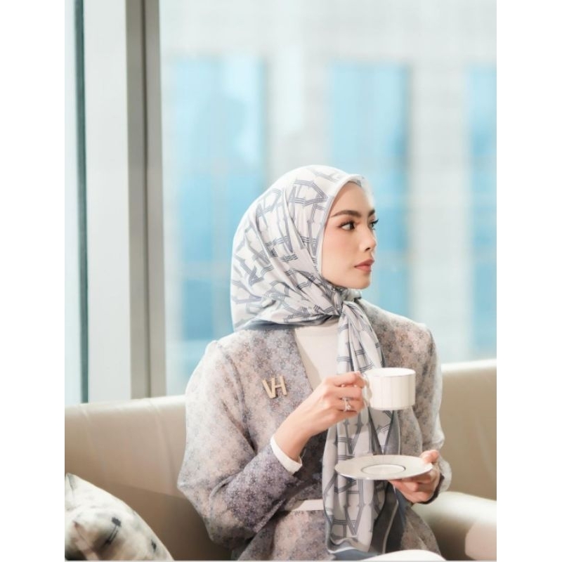 SALE Preloved Monogram Scarf DO By Vanillahijab