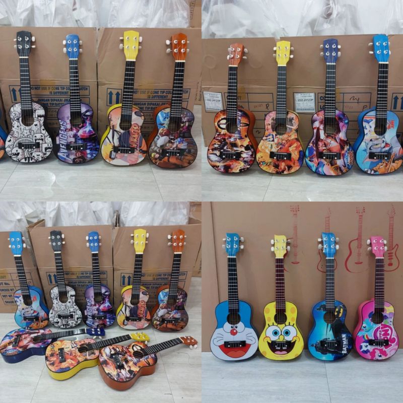 Ukulele anak mainan gitar kecil