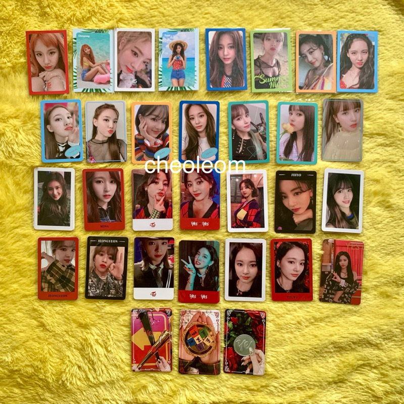 Photocard TWICE Yes Or Yes - Fancy - Dance The Night Away - PC Tzuyu Nayeon Mina Sana Momo Dahyun Ch