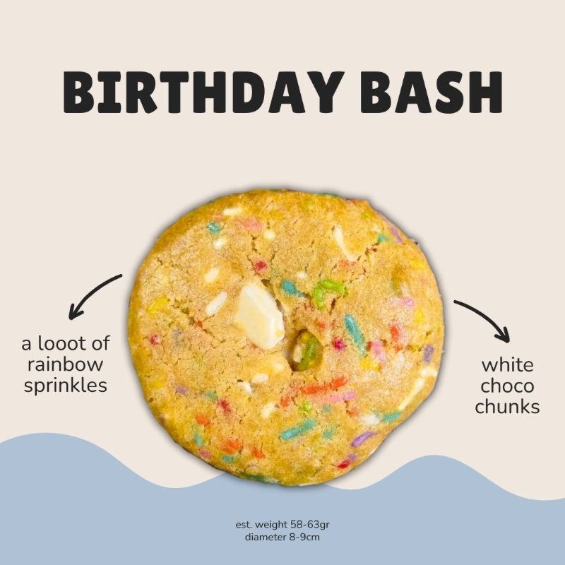 

soft baked cookies birthday bash rainbow sprinkle