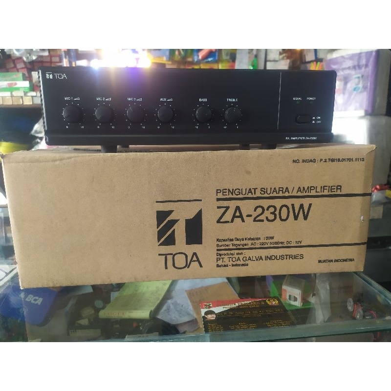 Jual Toa Amplifier Amply ZA-230W ZA230 W ZA230W ZA 230 W 30W harga murah