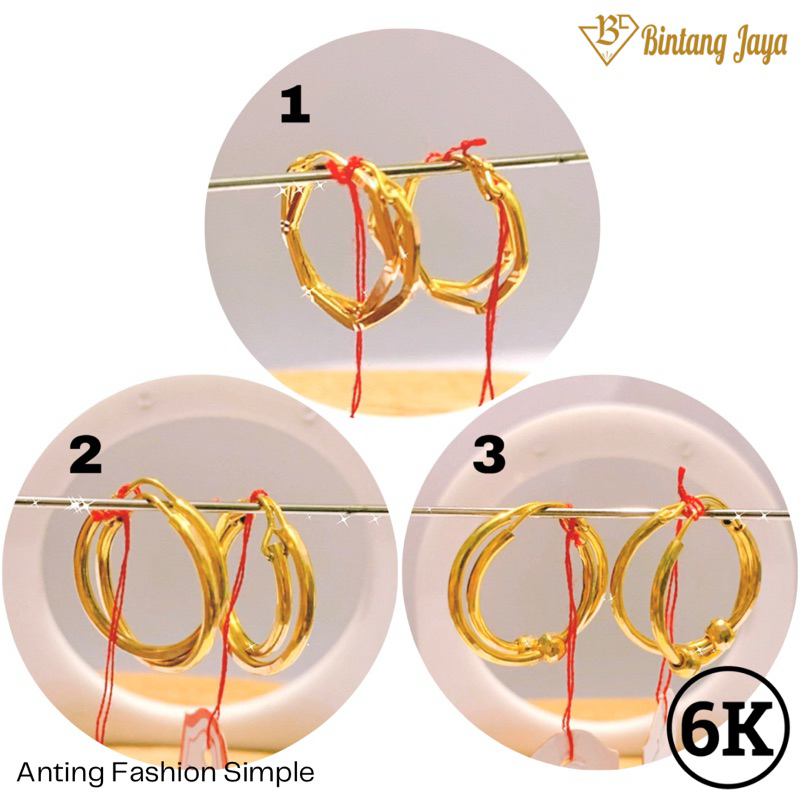 [6K] Set Anting Gipsy Dewasa / Anak Aneka Model Simple