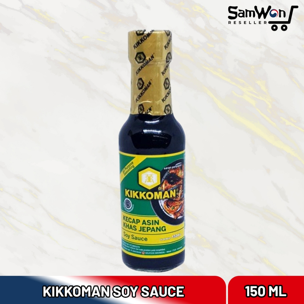 

Kikkoman SOY Sauce 150gr - Saus Bumbu Kecap Asin Khas Jepang