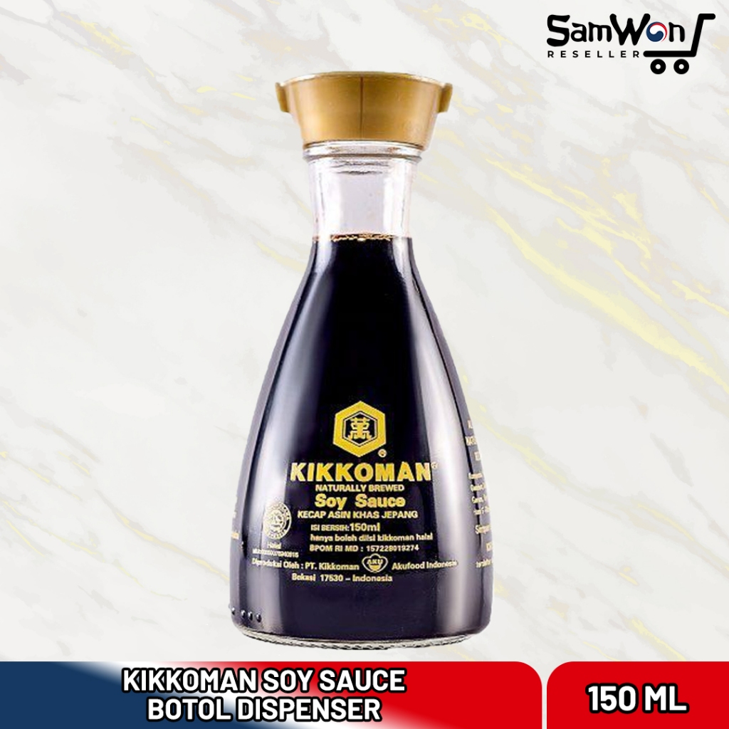 

Kikkoman SOY Sauce Botol Dispenser 150gr - Kecap Asin Khas Jepang