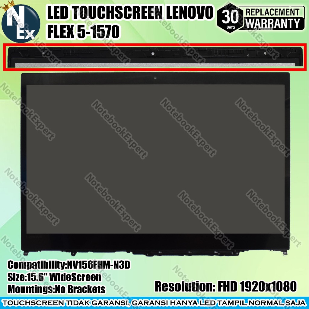 LED TOUCHSCREEN LENOVO FLEX 5-1570 FHD (1920x1080)