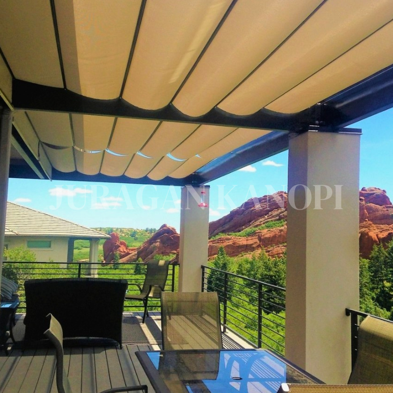 Ttenda kanopi awning gelombang custom murah surabaya