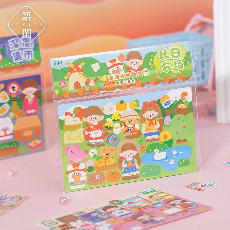 

DECO STICKERS IDEAL LIFE SERIES STIKER DIARY LUCU UNIK ANAK-ANAK