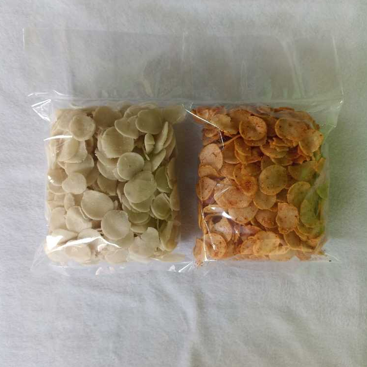 

KERIPIK MORING / CITRUK / CEMILAN GURIH PEDAS KEMASAN 250 GRAM