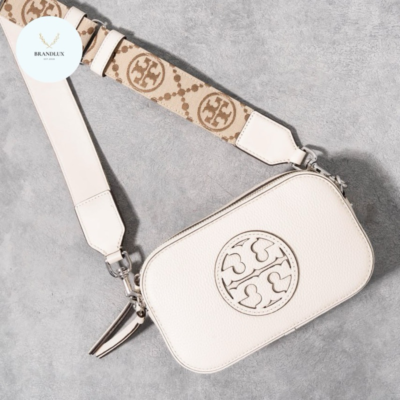 TORY BURCH Miller mini crossbody bag New Ivory