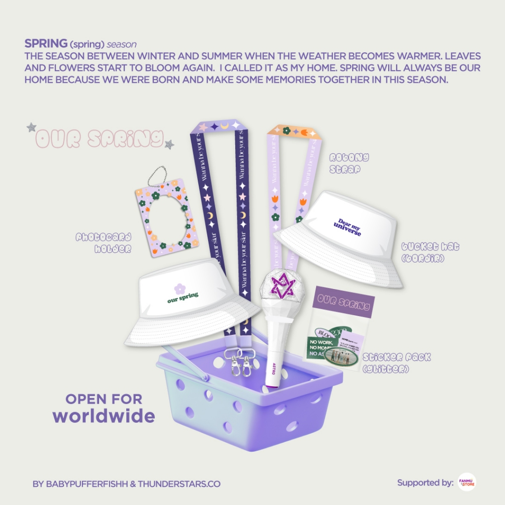 ASTRO Anniversary Kit - ROBONG STRAP, BUCKET HAT, CAHOL, STICKER