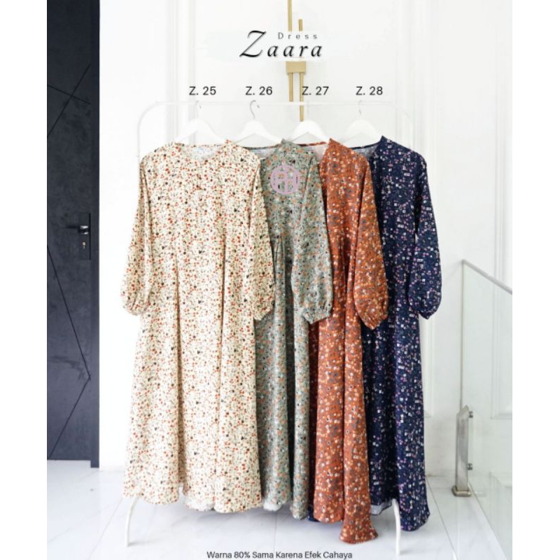 ZAARA DRES BY PELANGI HIJAB MOTIF ONLY GAMIS