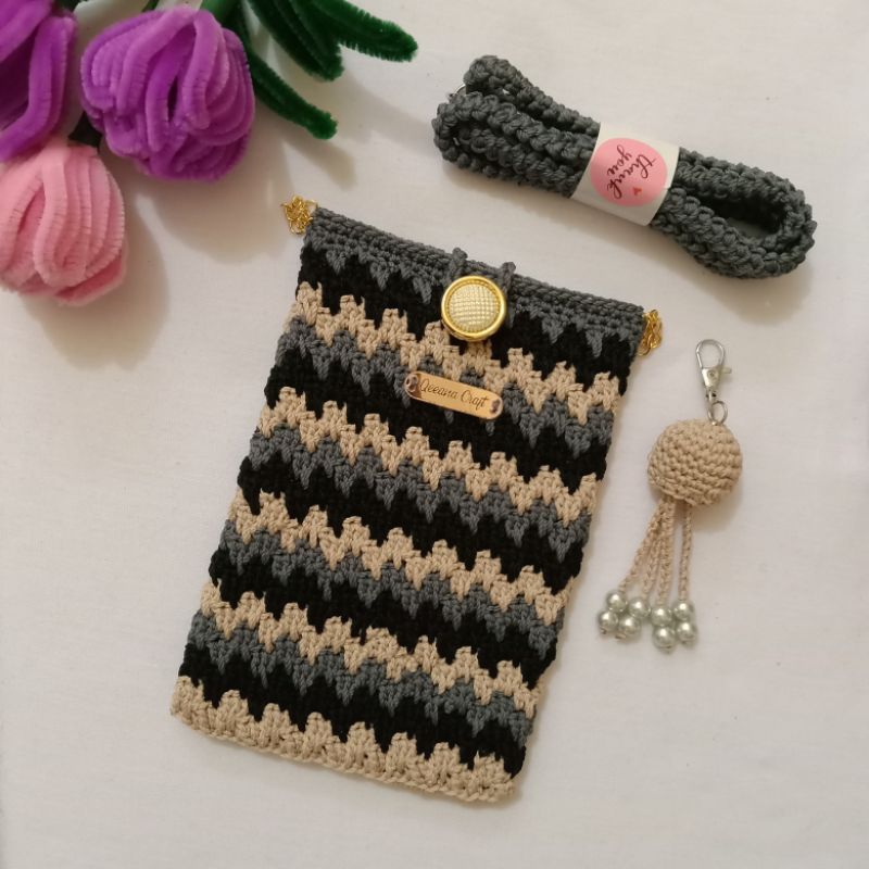 Tas Hp Rajut / Tas Selempang Rajut Hp / Tas Wanita