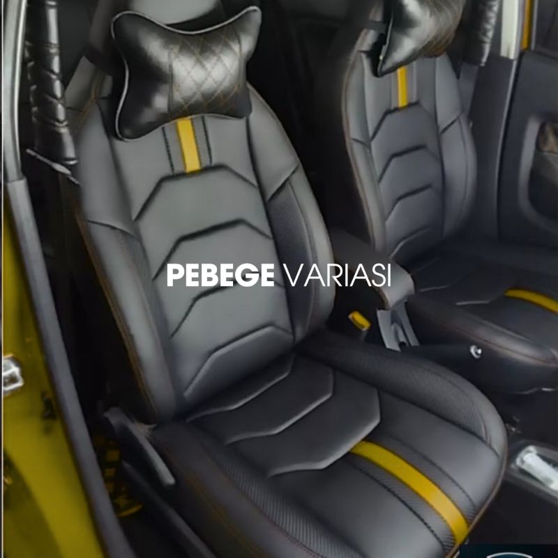Sarung Jok Mobil Agya dan Ayla 2013-2016 Full seat 2 baris.