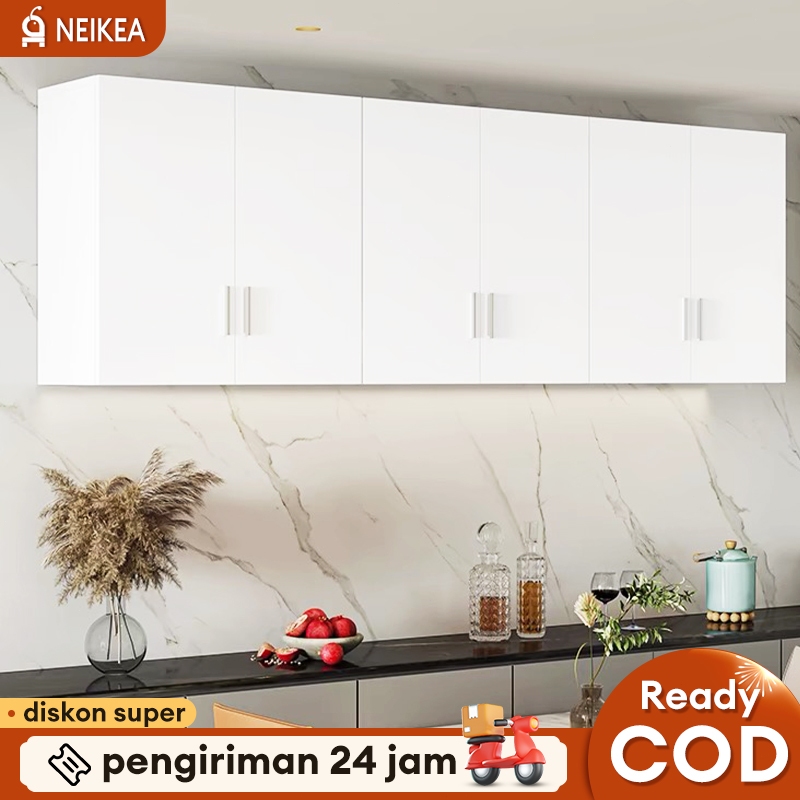 Kitchen Set 4 Pintu Minimalis Rak Atas Dapur Rak Gantung Dapur Rak Dinding Lemari Serbaguna