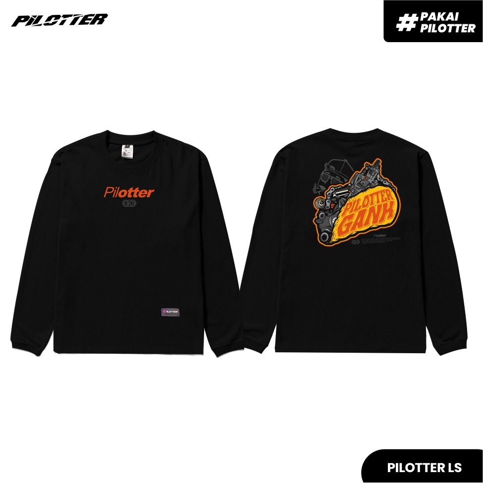 KAOS PILOTTER LS LENGAN PANJANG ORIGINAL FREE STIKER