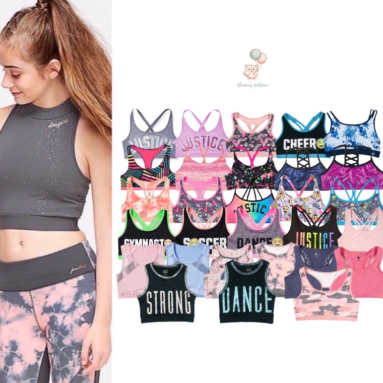 Trend Terbaru Sport Bra Anak Perempuan Justice Anko ON Champion 418 tahun Bra Olahraga Anak