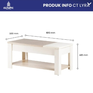 Meja Tamu Olympic CT LYRA Coffee Table Meja Laptop Meja Khusus Batam