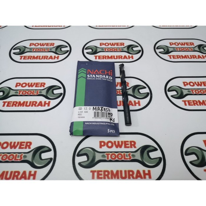 

NACHI Mata Bor Besi HSS 12.0 mm / straight shank drill asli SINGAPORE