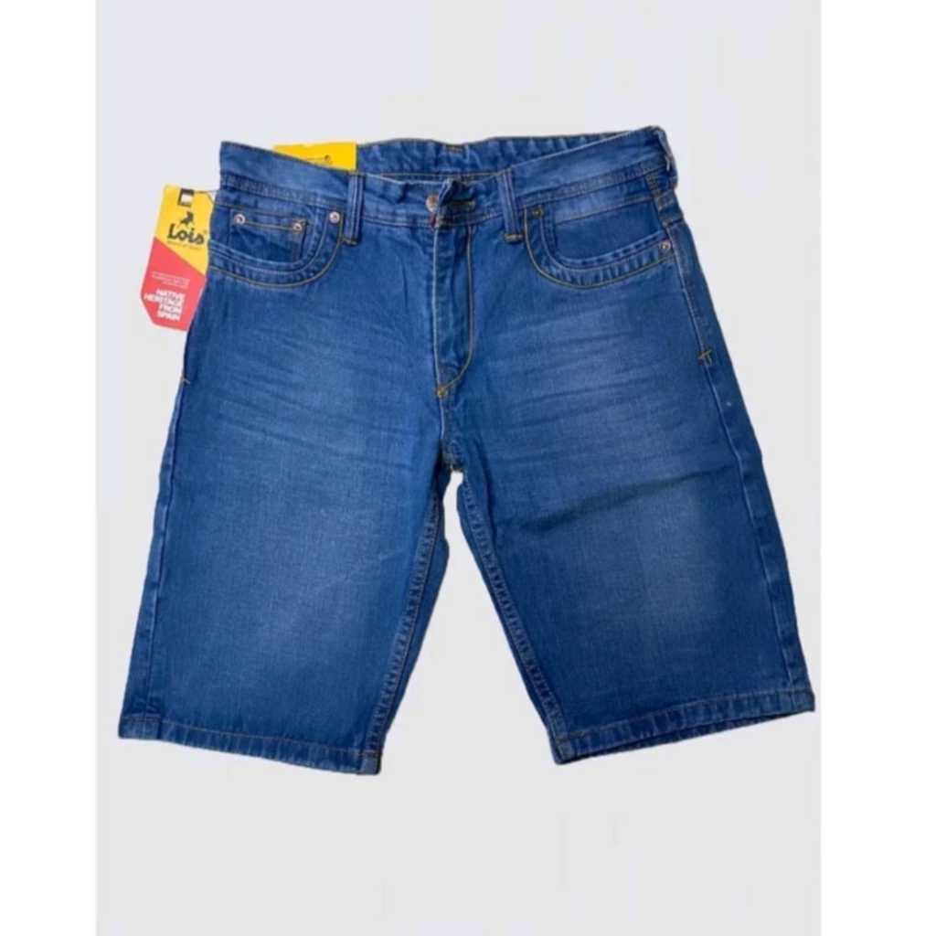 CELANA PENDEK PRIA JEANS LOIS / Celana Jeans Pendek Pria Original 100% Lois Model Terbaru
