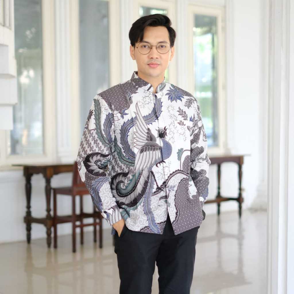 Kemeja Batik Pria Model KOKO Baju Atasan Batik Modern MODEN Lengan Panjang Original Batik Solo