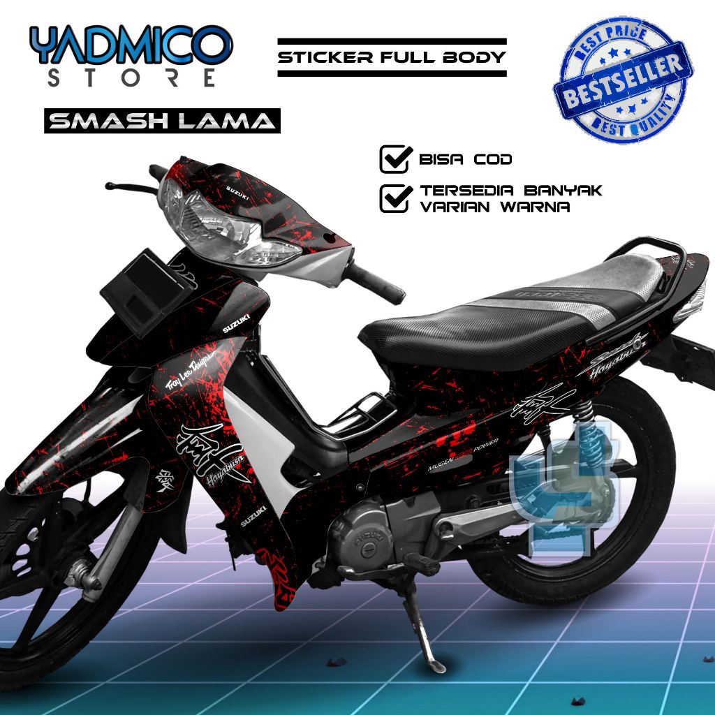 【PROMO】Decal Smash 110 SR Full Body - Stiker Motor Smash 110 Lama Fullbody - Dekal Smash 110 Old - S