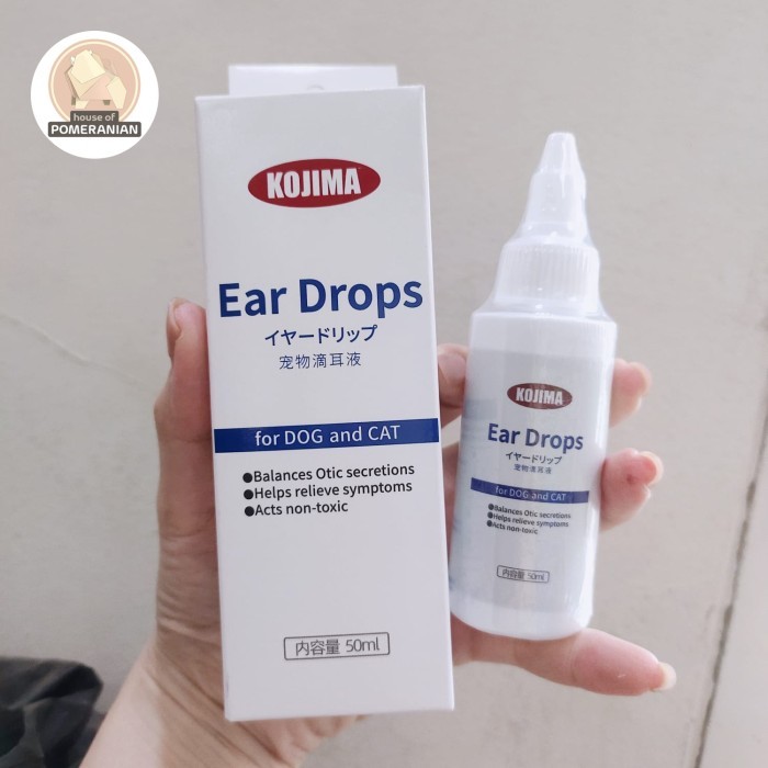 KOJIMA EAR DROPS 50ml obat tetes telinga anjing kucing bengkak radang