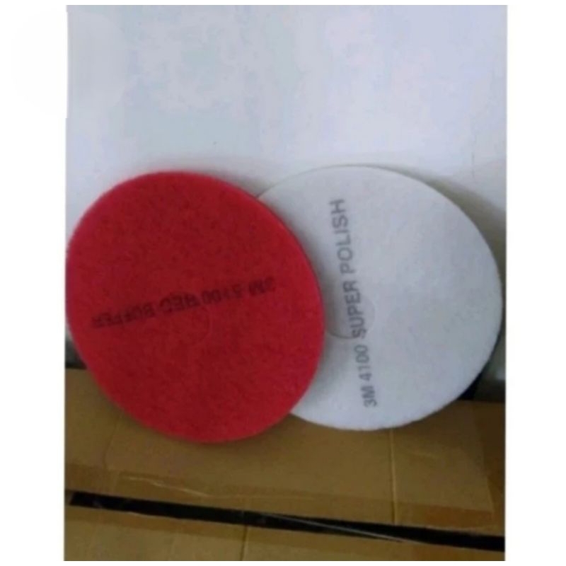 3M Red bufer 16inchi / busa poles lantai 16inchi