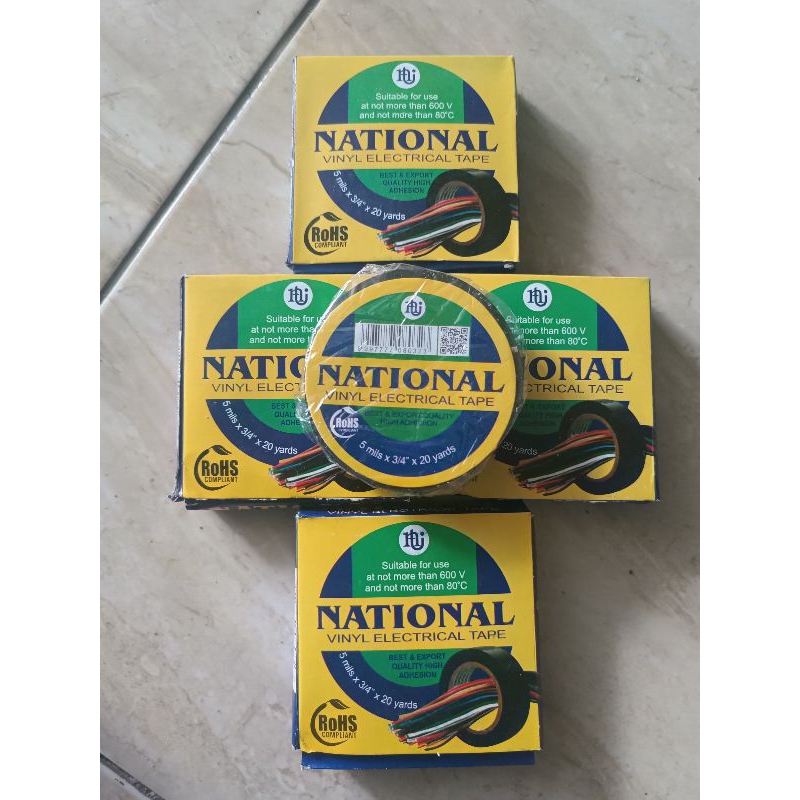 [GROSIR] (20) Pcs Isolasi Hitam National 20 Yard - Lakban Hitam -Isolasi Hitam National 20 Yard - Is