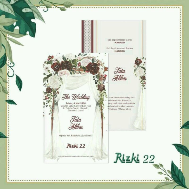 UNDANGAN CETAK RIZKI 22