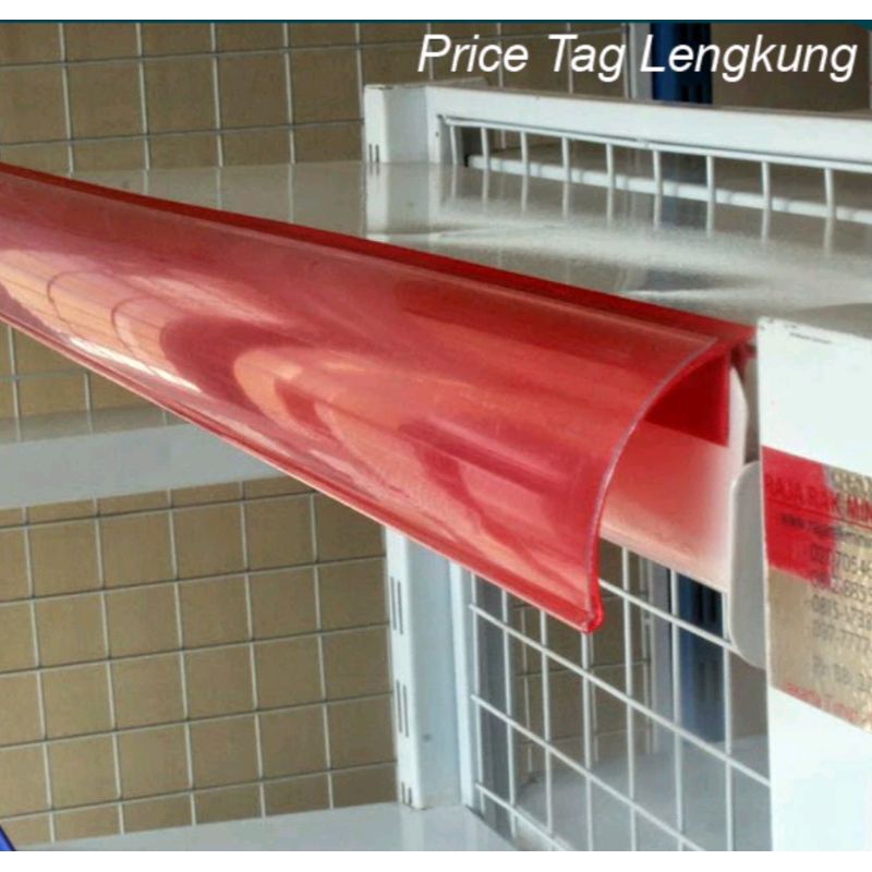 

PRICE TAG - PRICE RAIL - PRICE HOLDER - LABEL HARGA LENGKUNG - 10PCS