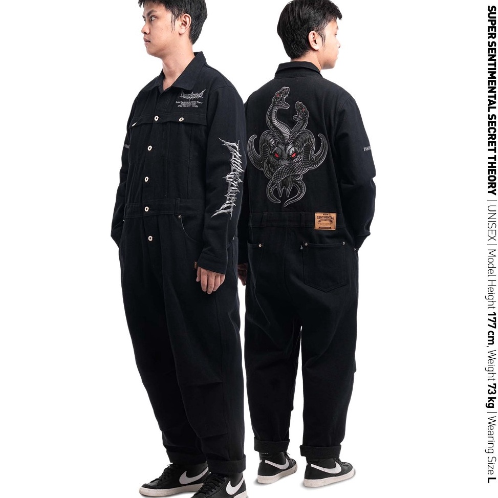 ART R15U SSST x Deadsquad Snakegoat Coverall Jumpsuit Black