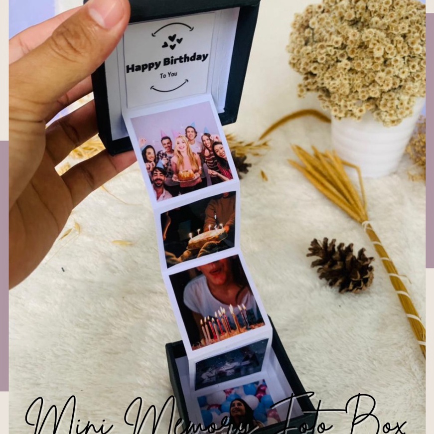 Promo Spektakuler Box Mini Memory 6 foto hadiah ulang tahun untuk bestie  pacar cewe cowo
