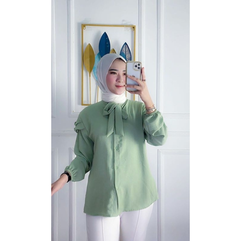 ALANA BLOUSE CRINKLE ATASAN WANITA